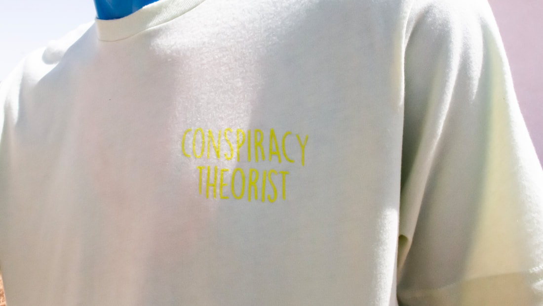 Conspiracy Theorist tee detail